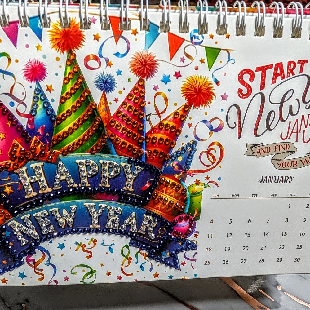 ✨ Grace Through the Seasons™ Diamond Art Desk Calendar ✨